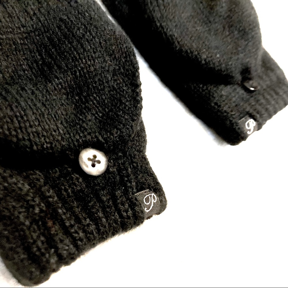Plush Fleece-Lined Fingerless Texting Mittens (S-M)